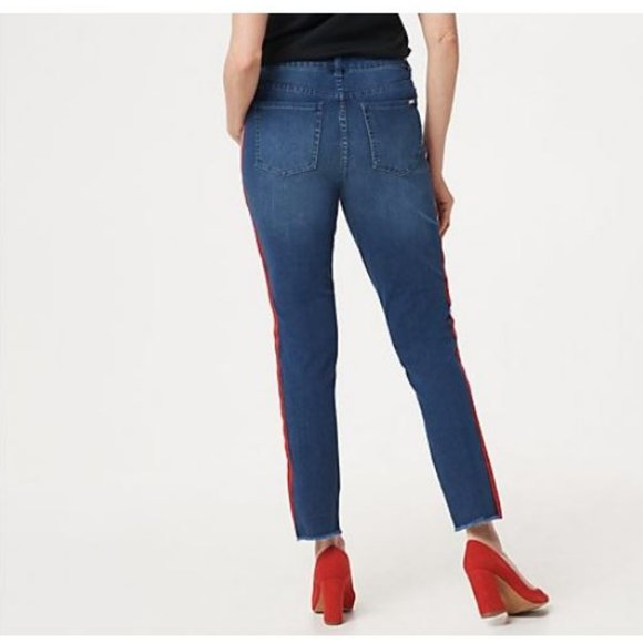 G.I.L.I. Dual Stretch Side Stripe Ashley Jeans - Picture 2 of 3